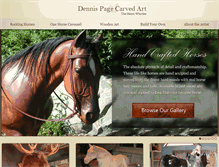 Tablet Screenshot of carvedhorses.com